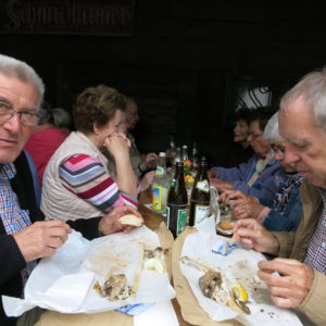 Steckerlfischgrillen beim 1. Vorstand 2017